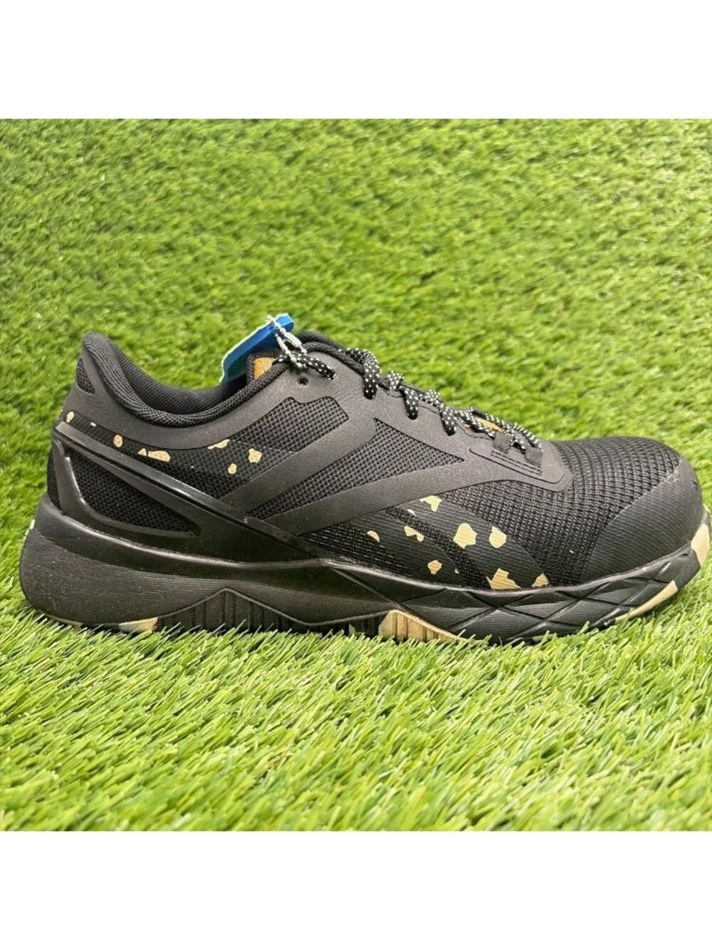 Reebok Nanoflex TR Women Size 9.5D Black Outdoor Composite Toe Safety Work Shoes